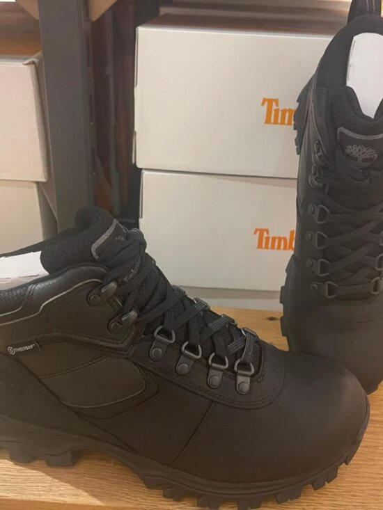 TIMBERLAND MEN\'S MT. MADDSEN MID LACE WATERPROOF HK BOOT BLACK 12731R-001 main image 8